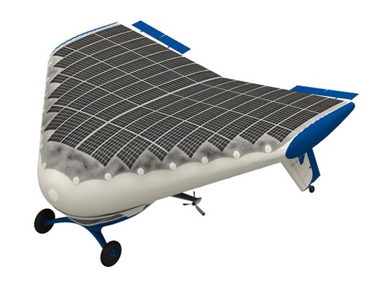 The Solar Ship design sees solar panels covering the upper surface area of the aircraft (Rendered image: Solar Ship)