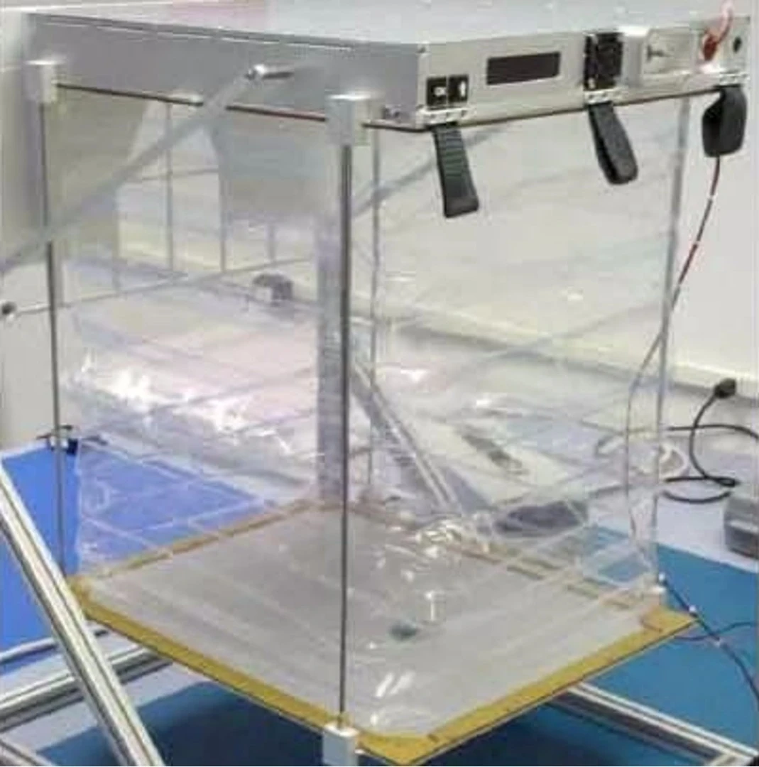 A prototype of the "Veggie" zero-gravity greenhouse