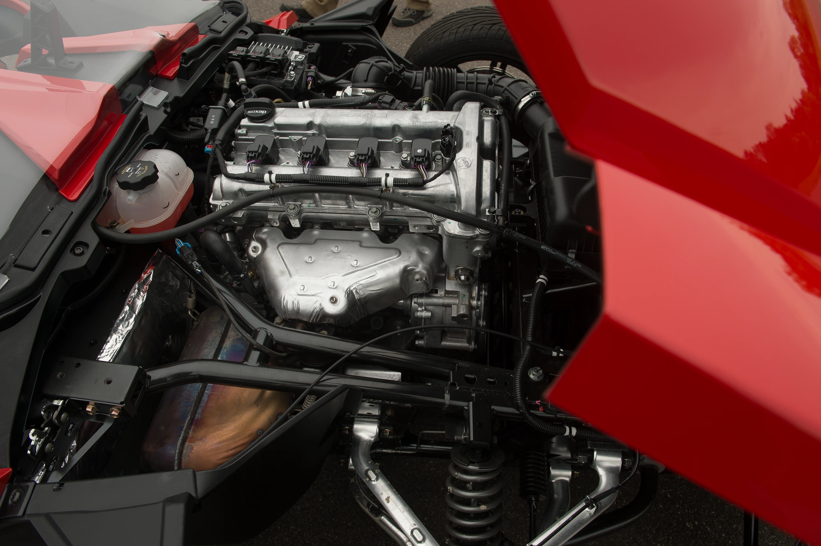 The 2.4-liter engine at the center of the action