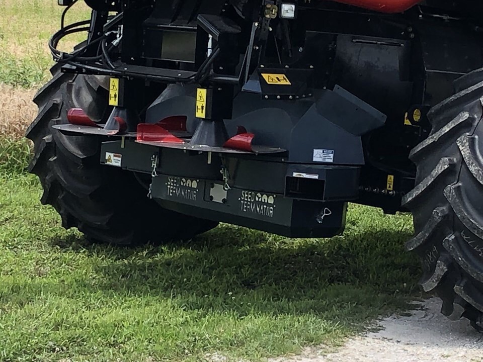 A Seed Terminator, installed and ready to go