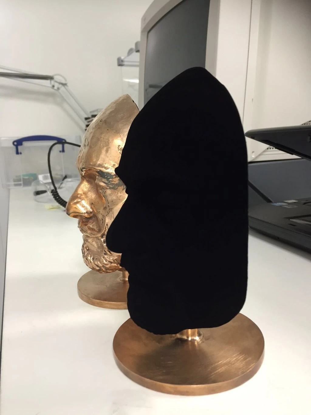 The Vantablack coating absorbs so much light that it makes 3D objects appear 2D to the human eye