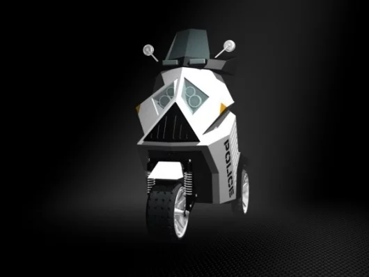 Xtremegreen's three-wheeled Police Mobility Vehicle