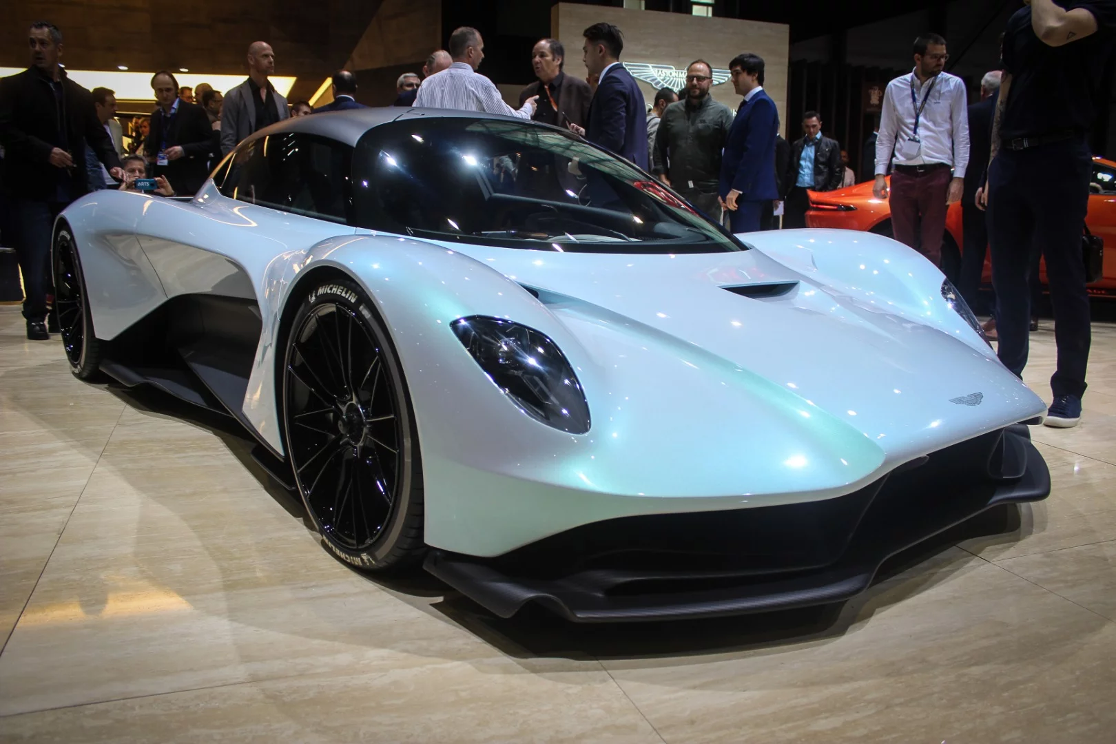 The AM-RB 003 concept provides an early look at a more street-savvy Aston Martin mid-engined hypercar to follow the Valkyrie