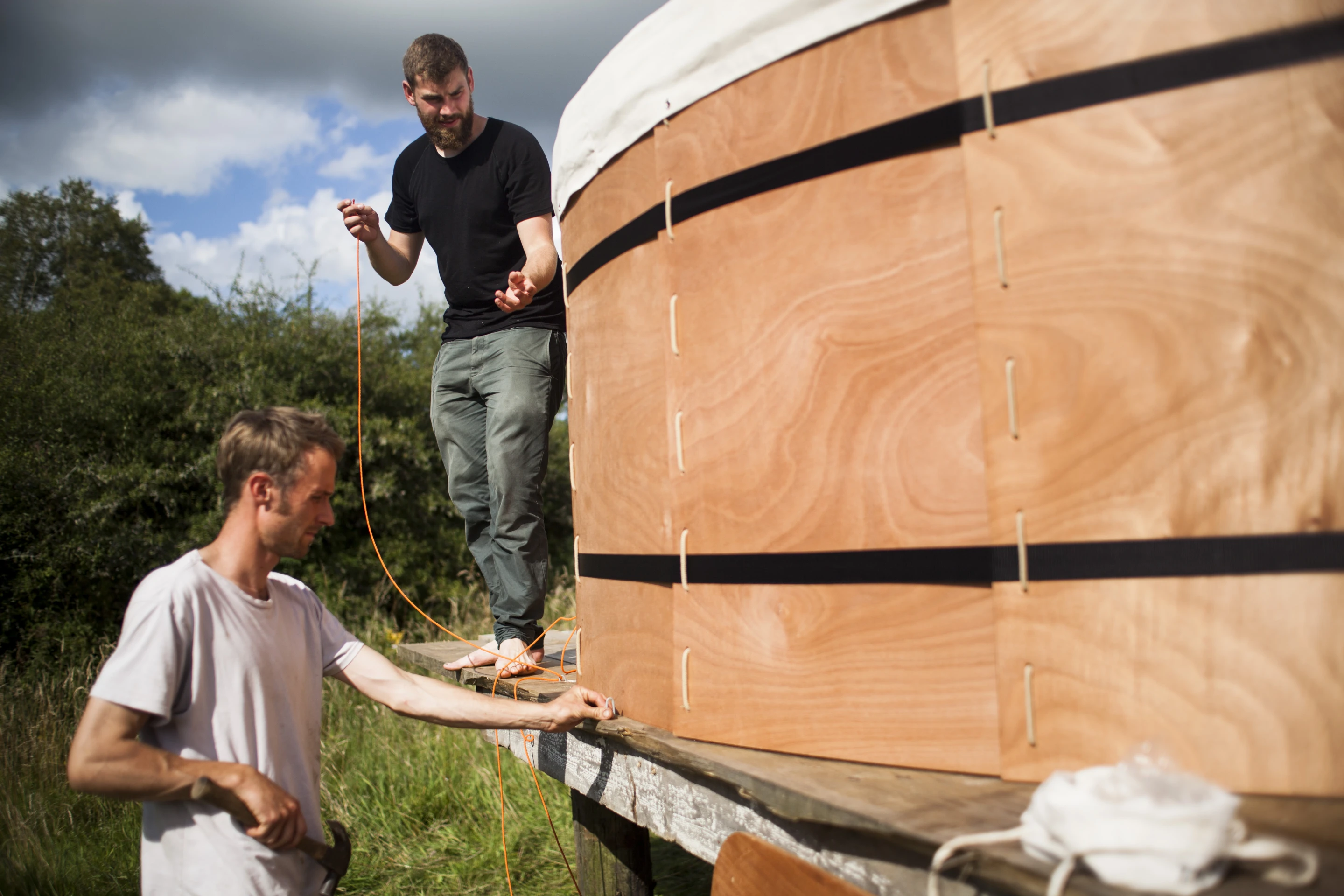 The Jero yurt can be put to various uses, including glamping, an extra bedroom, or serve as a basic off-grid dwelling