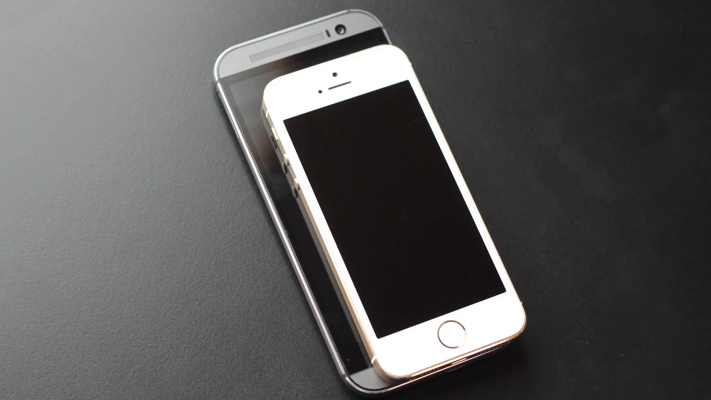 The HTC One (M8) is 18 percent longer, 20 percent wider and 24 percent thicker than the iPhone 5s