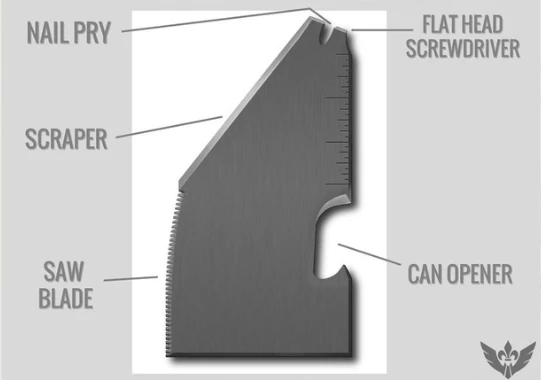 The multi-tool offers a blade and several other handy features