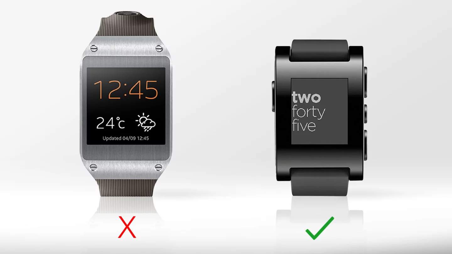 You can swap Pebble's band for any standard 22 mm strap