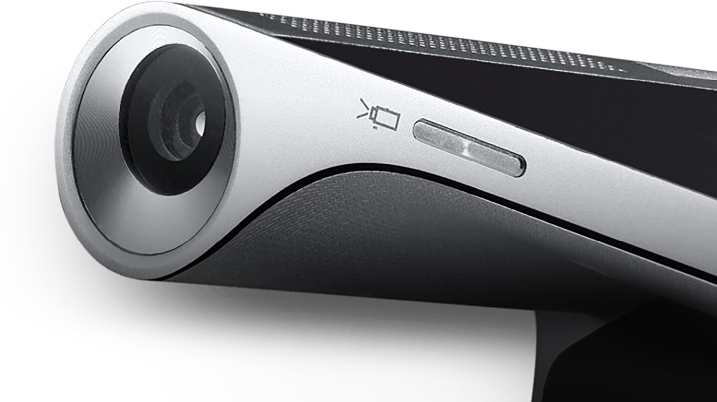 Closeup of the projector on the Yoga Tablet 2