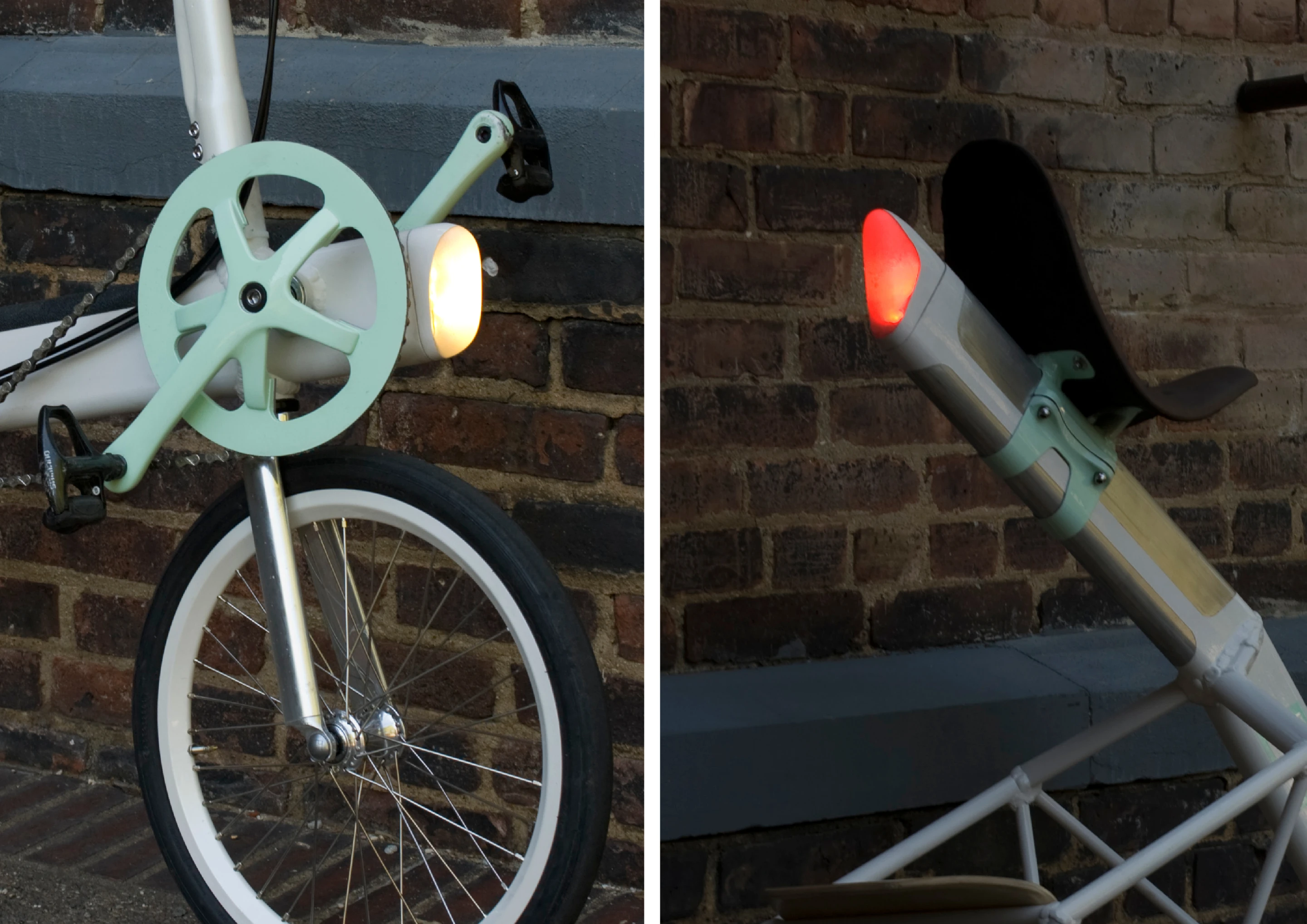 The frame includes "cutting-edge, ultra efficient warm-white LED" lighting to the front and rear