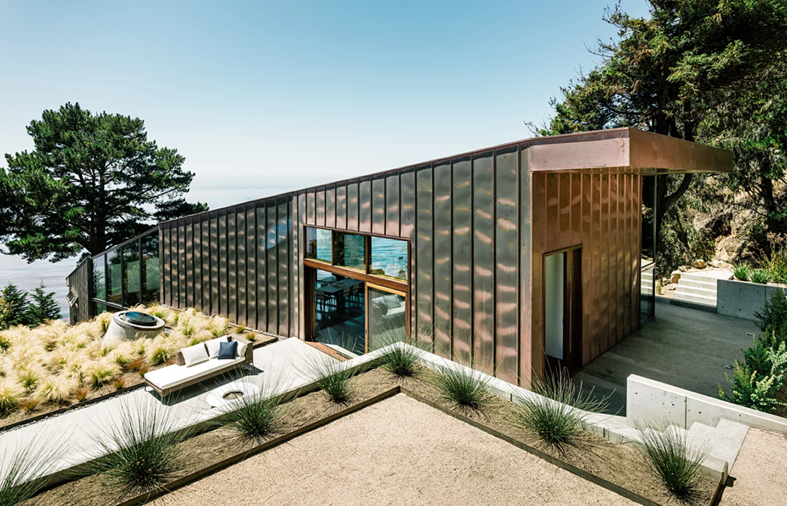The Fall House sports a copper facade that will weather and patina over time (Photo: Joe Fletcher Photography)