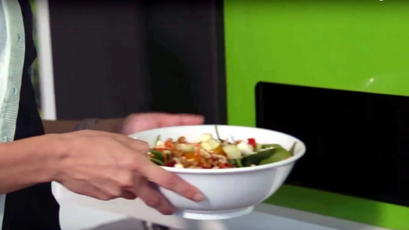 Sally provides calorie information about each salad