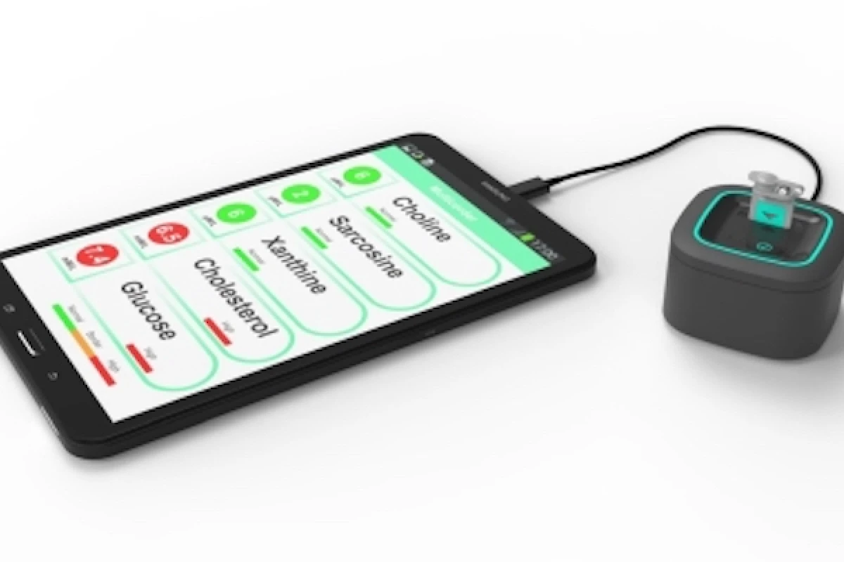 Researchers have developed a handheld device that can detect molecules in fluid samples that indicate illness