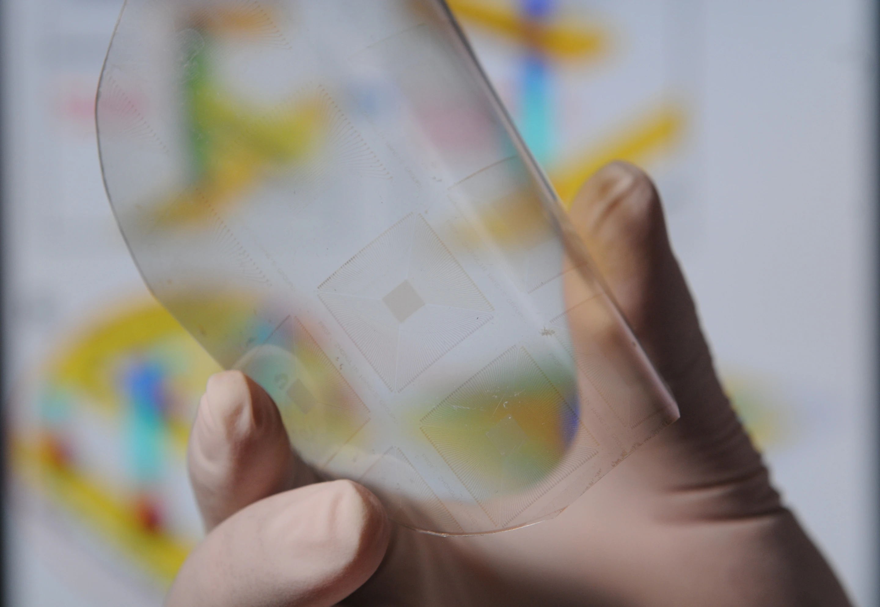 Scientists at Georgia Tech have crafted a new type of touch-reactive material that's sensitive enough to read fingerprints and could give robots a sense of touch that resembles our own (Photo: Georgia Tech / Gary Meek)