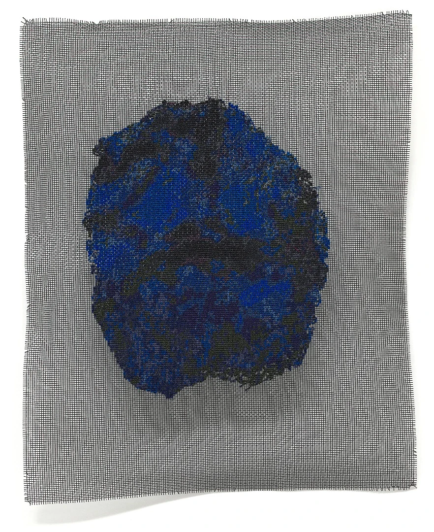Louisa Bufardeci The sea between A and I 2014 – 15 10/04/2013, 7°58'2.02"S 104°56'20.58"E fibreglass (mesh), wool National Gallery of Victoria, Melbourne Purchased, Victorian Foundation for Living Australian Artists, 2016