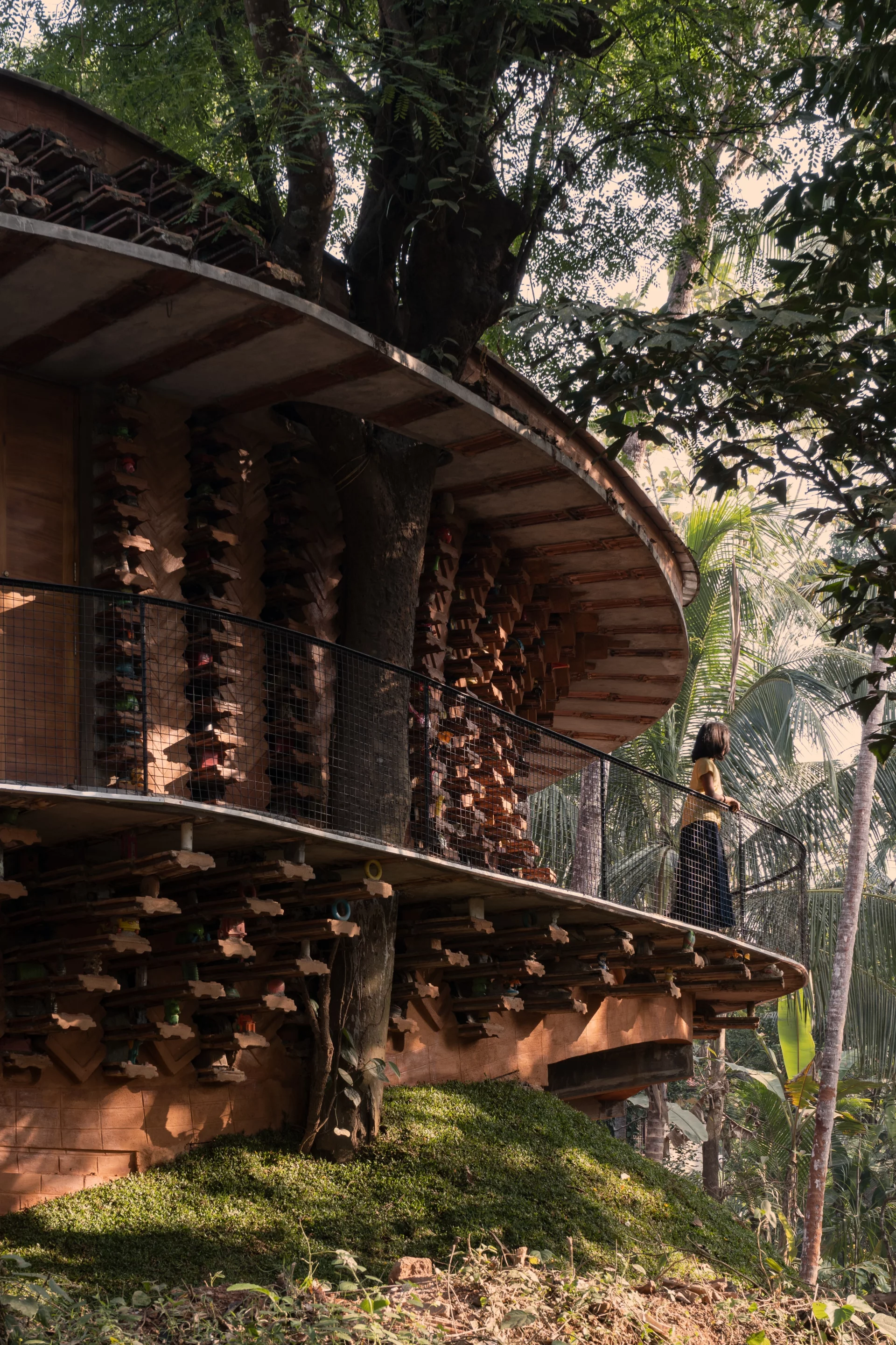 Toy Storey is situated on a wooded site in rural India