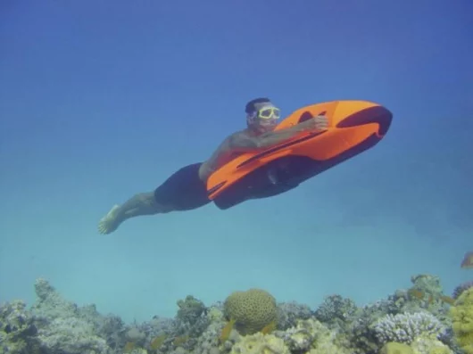 The SeaBob dives to a depth of up to 40 metres