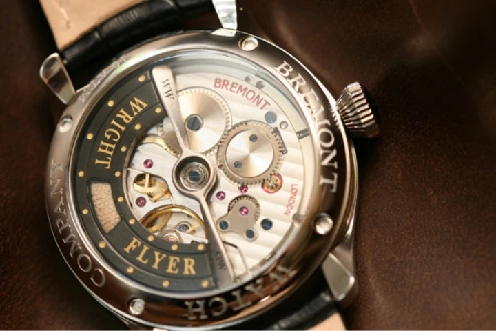 The Bremont Wright Flyer watch contains a swatch of muslin from the first heavier than air flying machine