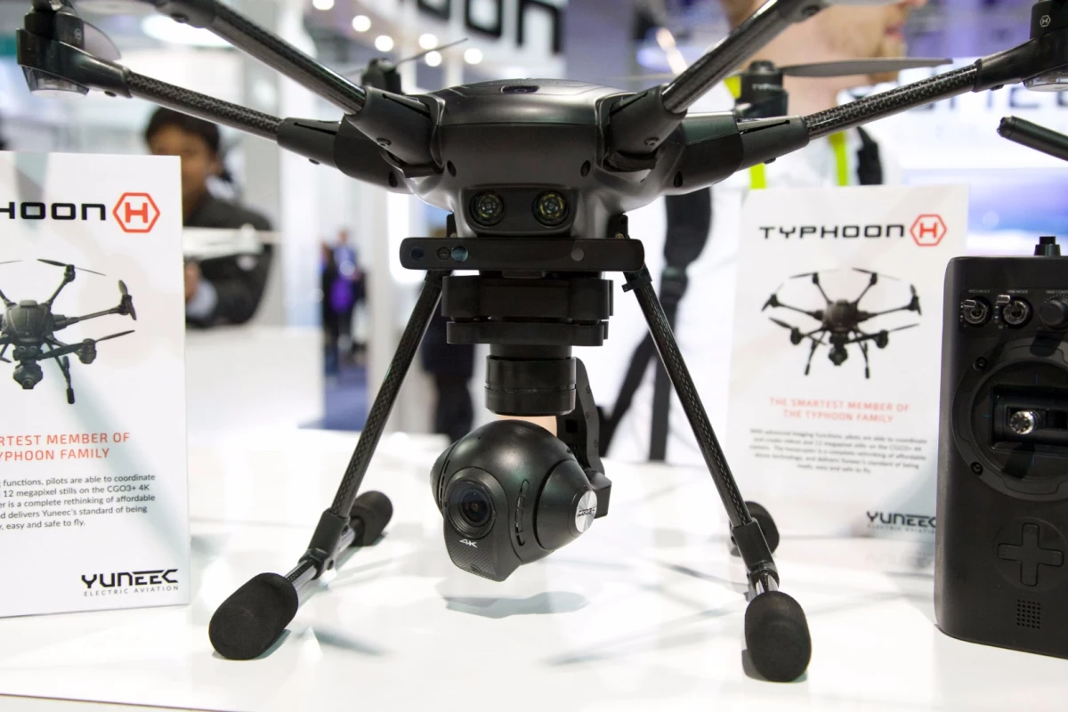 The Typhoon H has a gimbaled HD camera