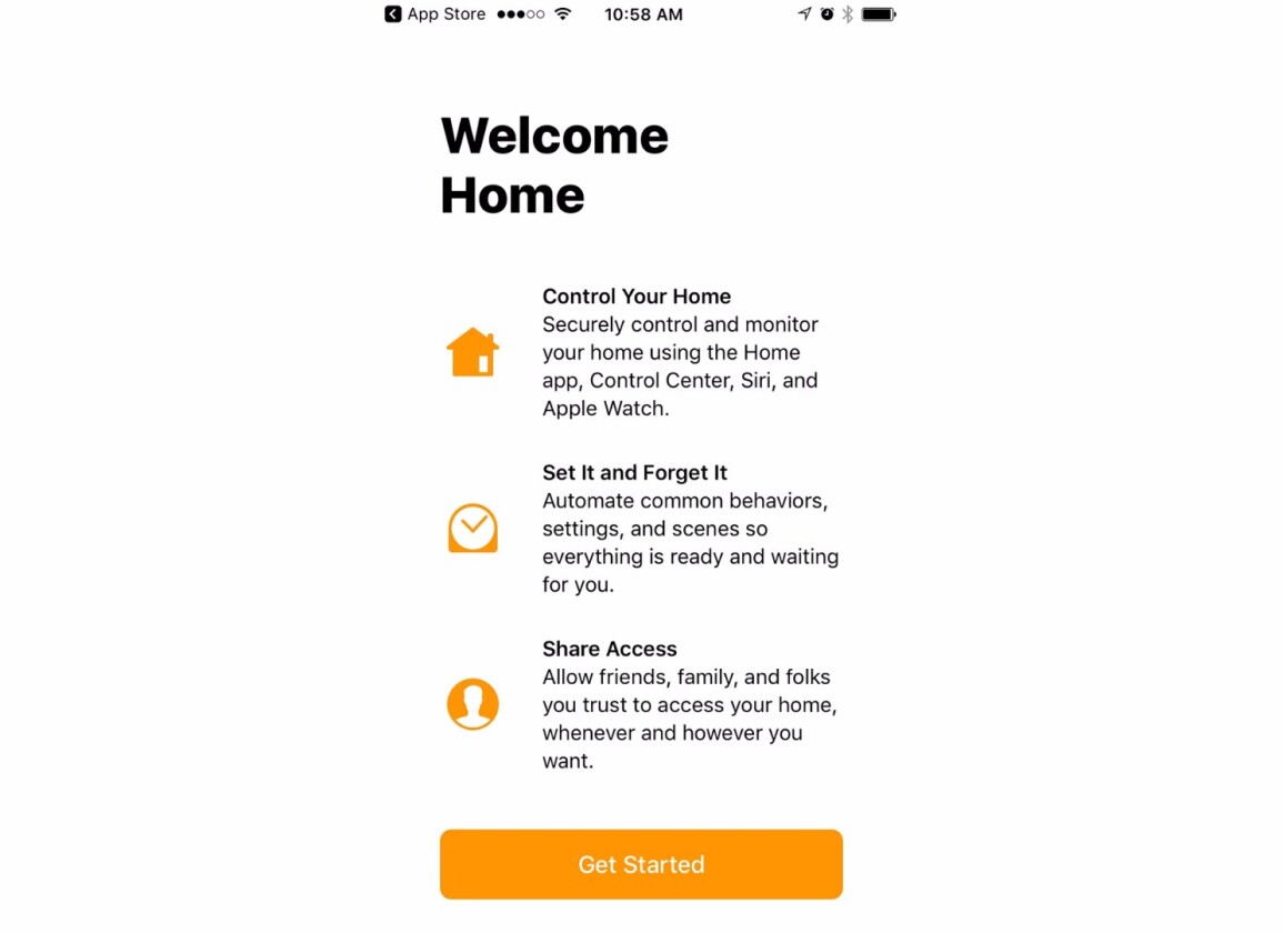 The new Home app provides a walkthrough the first time you use it