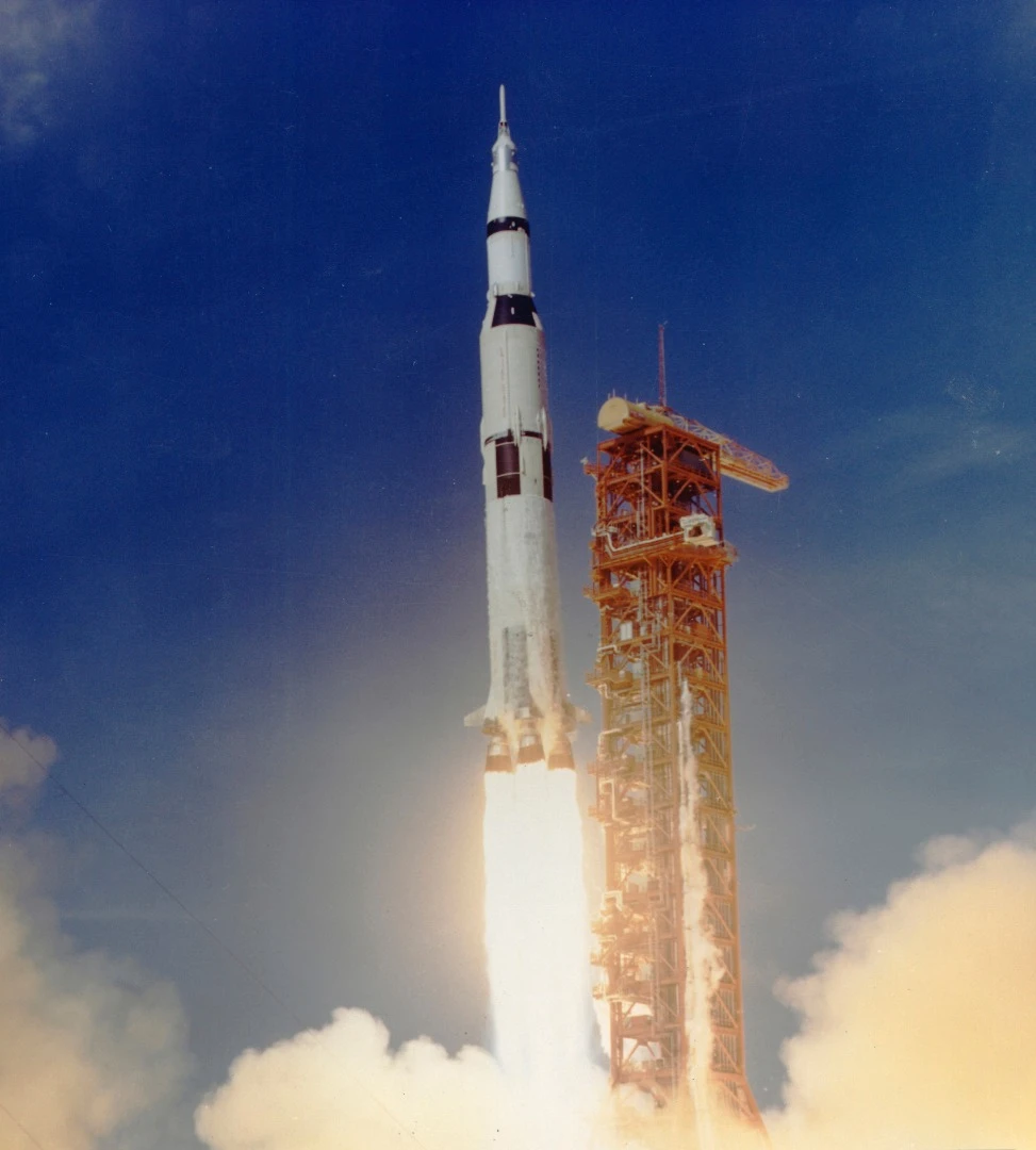 Apollo 11 lifting off