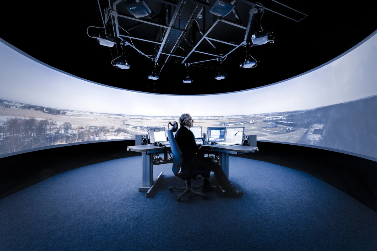 Saab's remote aircraft tower places human air controllers miles away from the airfield to consolidate operations (Photo: Saab)