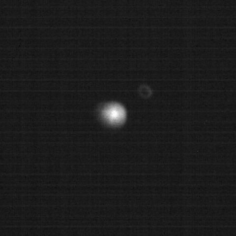 Animation shows the difference in brightness of the Dimorphos asteroid immediately before and after impact