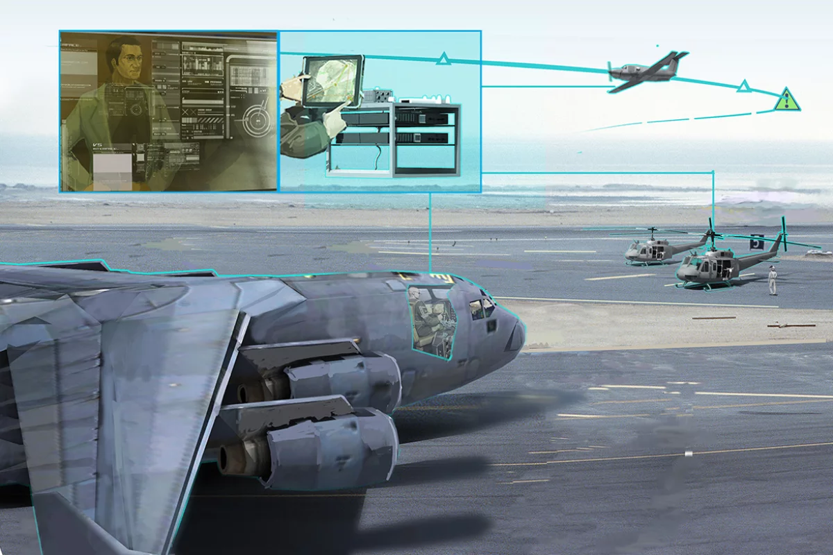 Artist's impression of ALIAS, a drop-in automated flight control system designed to make the pilot's life simpler