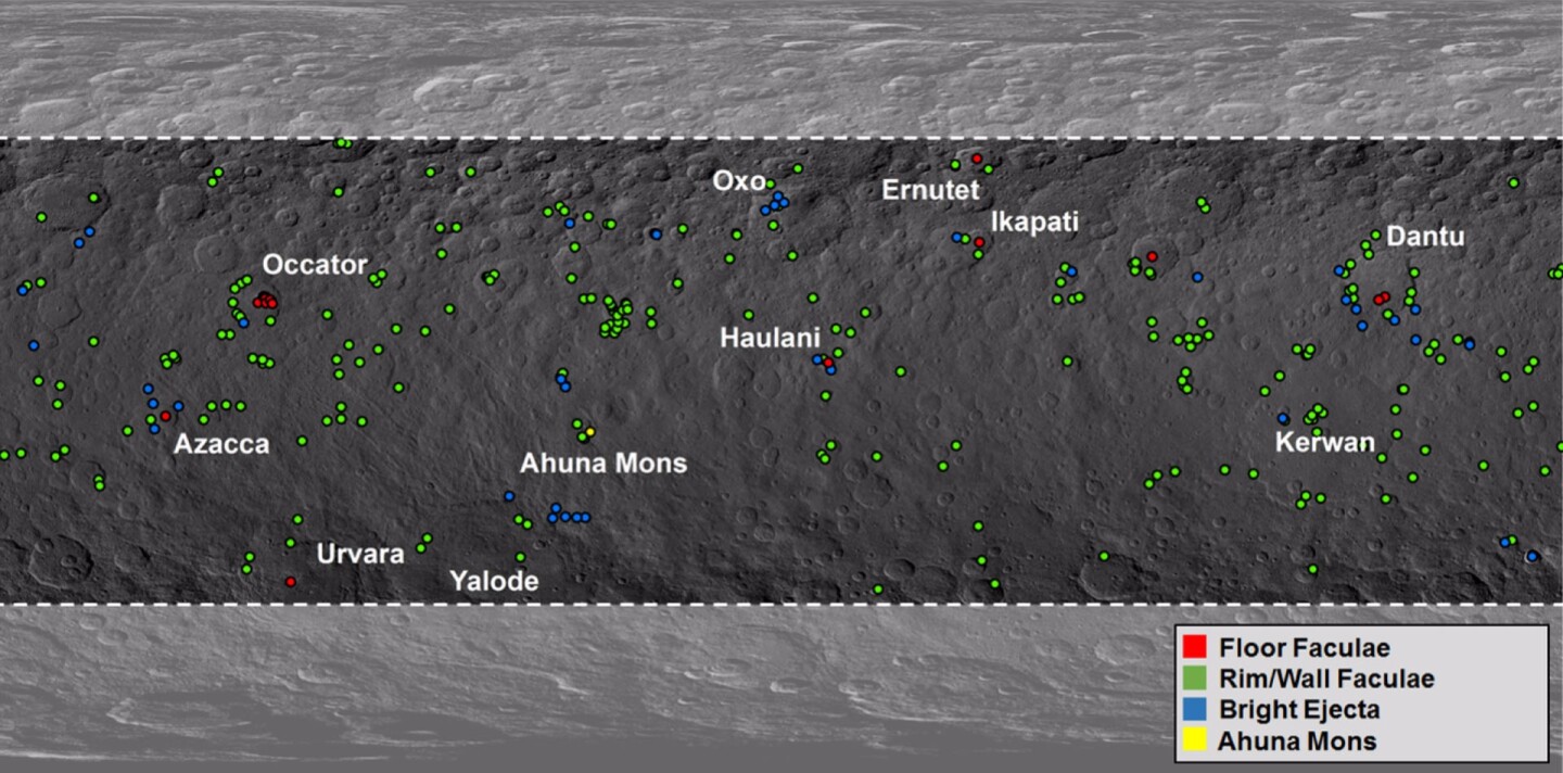 New study explains how Ceres got its spots