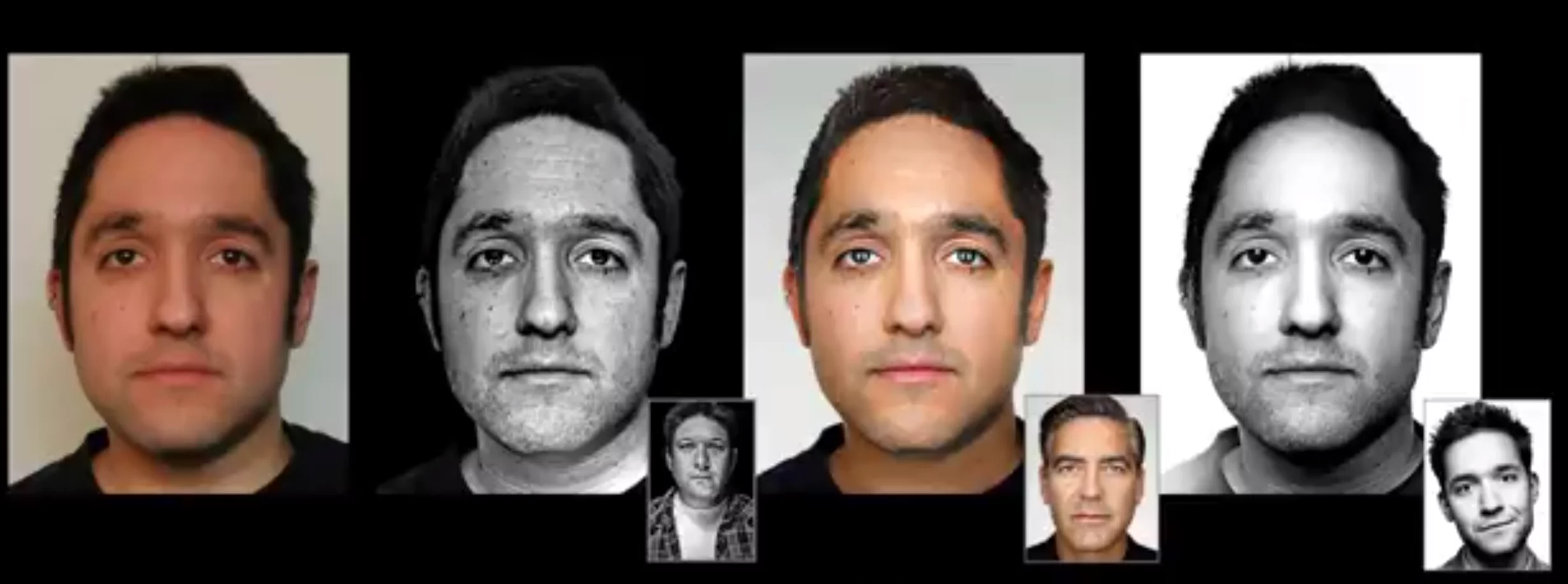 The team used off-the-shelf facial recognition software to find common features between the subject's face and the face in an example photograph, the characteristics of which they would try to replicate