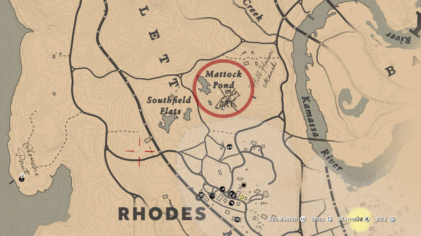 The Legendary Fox's territory is around Mattock Pond, just north of Rhodes