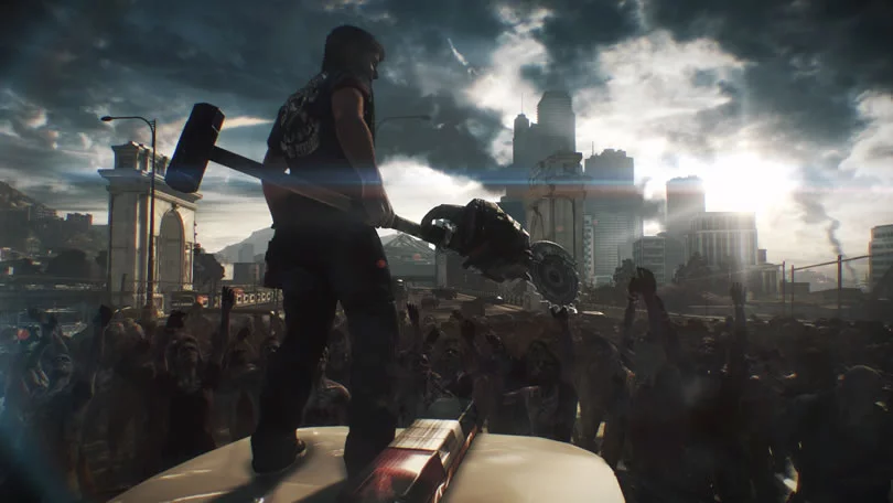 This latest Dead Rising game departs somewhat from the humorous tone of past titles with a grittier style, but it still retains the manic “everything is a weapon” gameplay