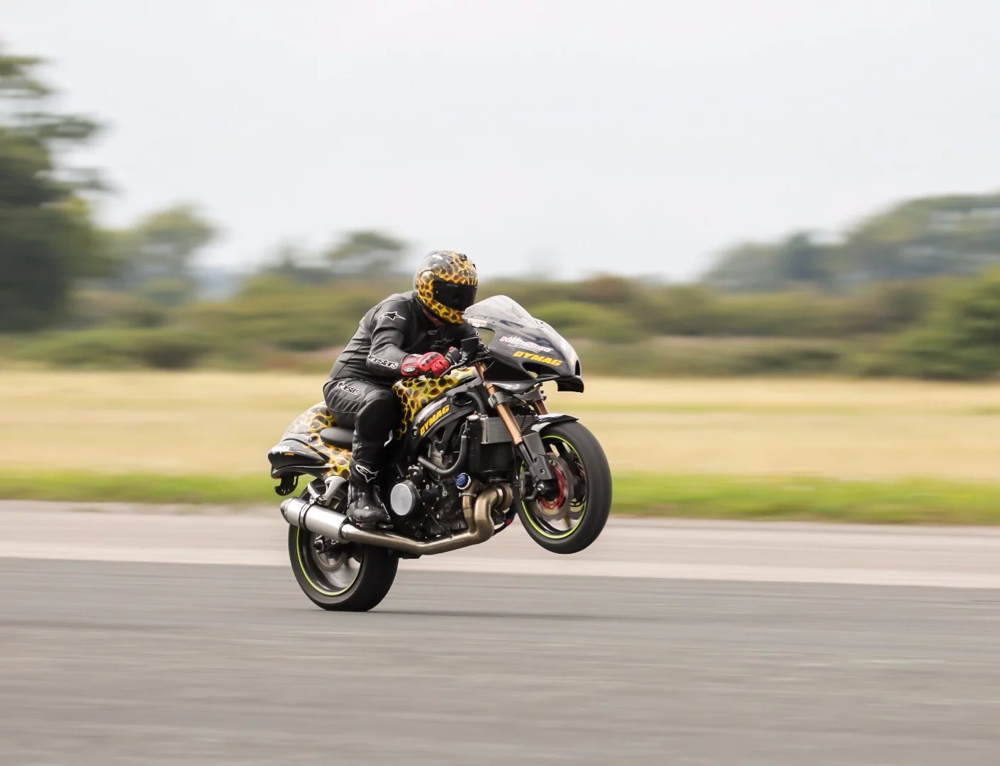 Gary Rothwell's world record-breaking 209 mph wheelie