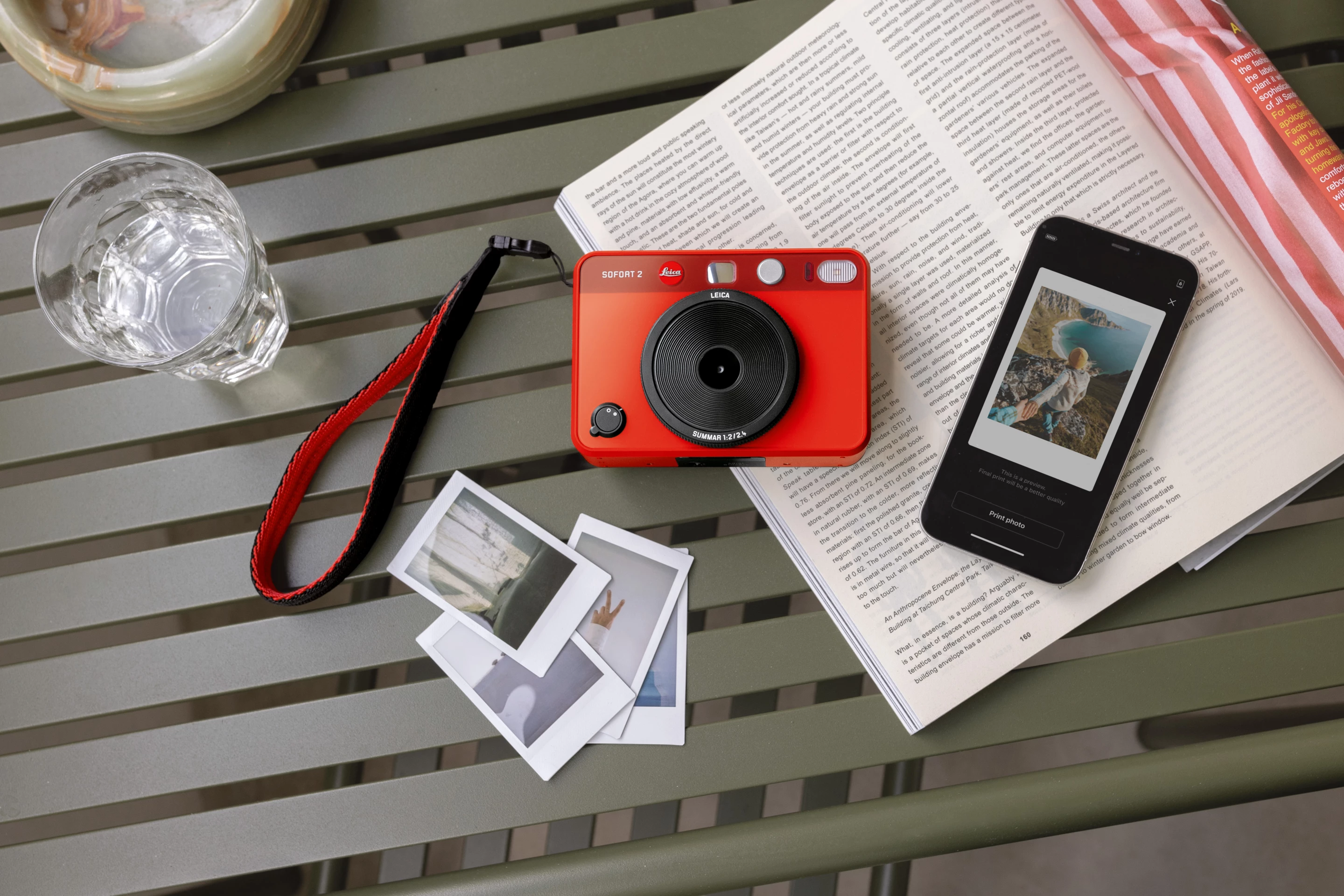 The Leica Sofort 2 hybrid instant camera allows users to save snaps to the camera and select the best shots for printing to Instax Mini-format photo paper