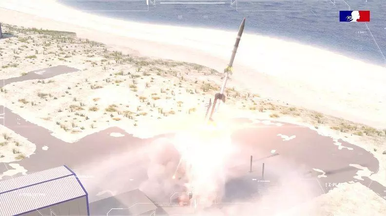 VMaX launching atop a sounding rocket