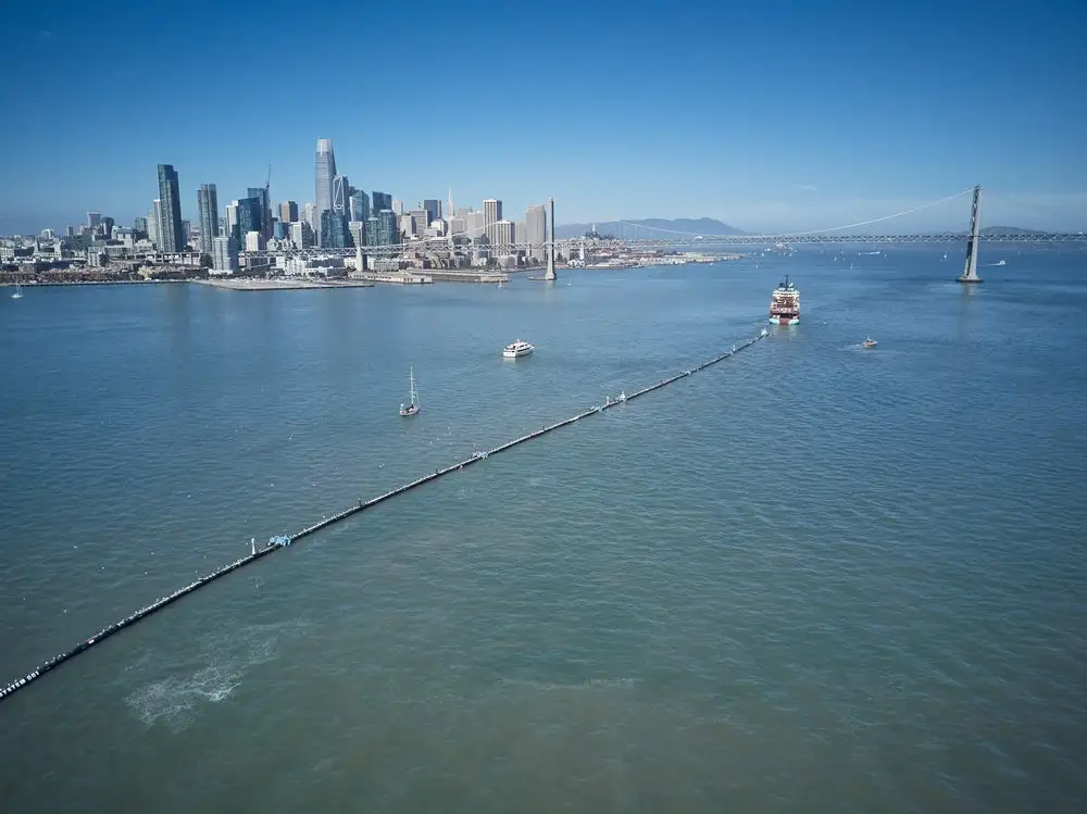The Ocean Cleanup began towing its system out toward the Great Pacific Garbage Patch in early September