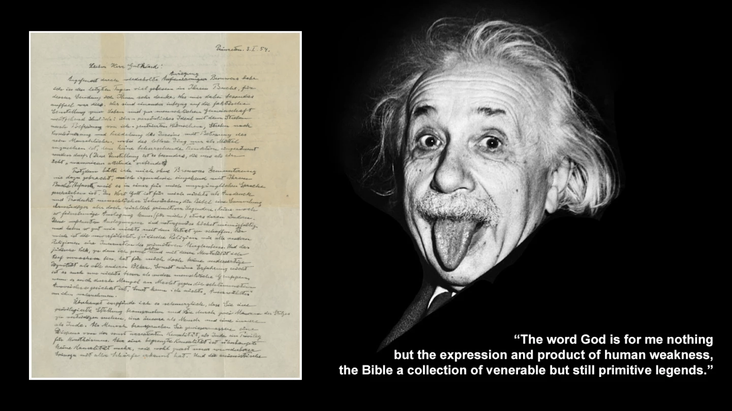 $2,892,500 | 'The God Letter' by Albert Einstein | Auction House: Christie's | Sale price: US$2,892,500 | Official Estimate: US$1,000,000 to $1,500,000 | Date of sale: December 4, 2018