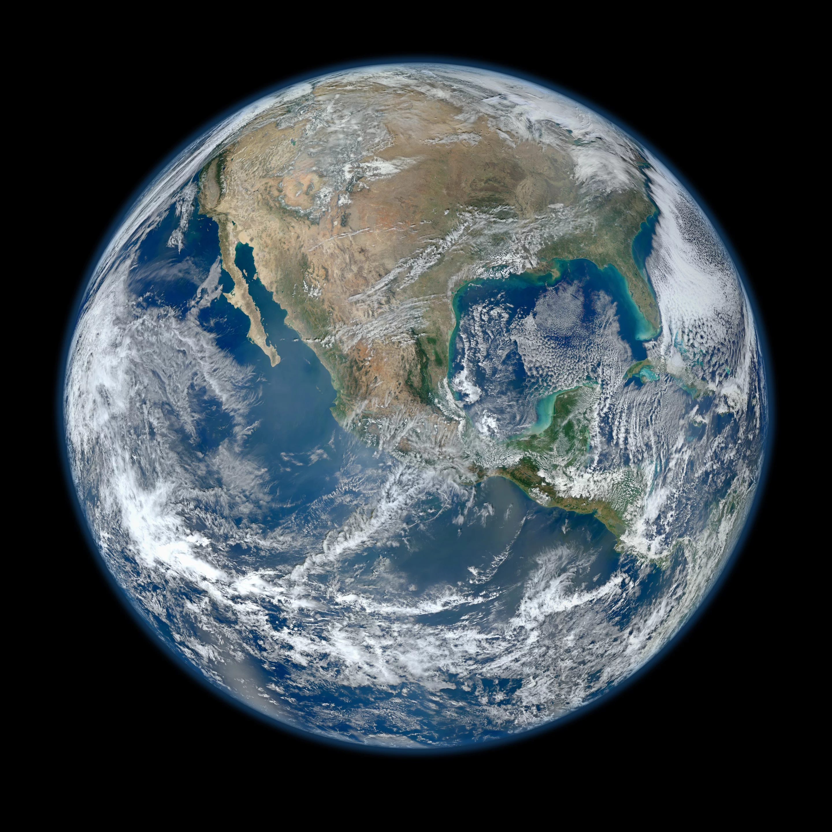 Earth from space as taken from the VIRS instrument aboard the Suomi NPP satellite in January 2012