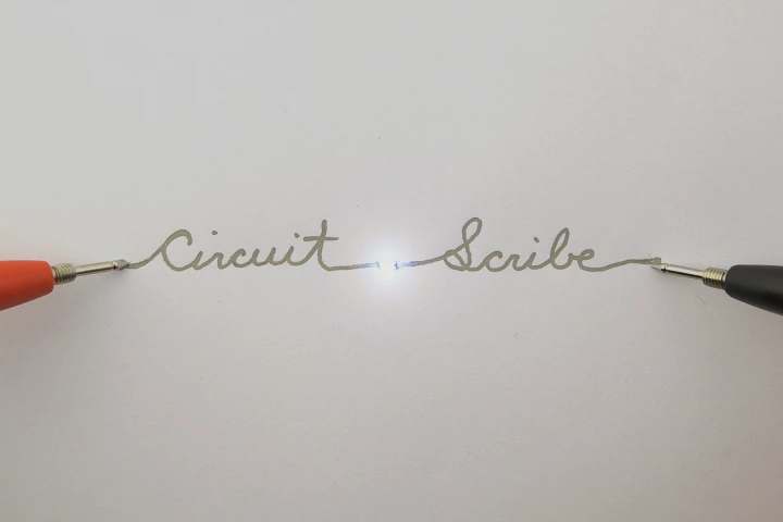 Circuit Scribe uses silver ink to draw circuits