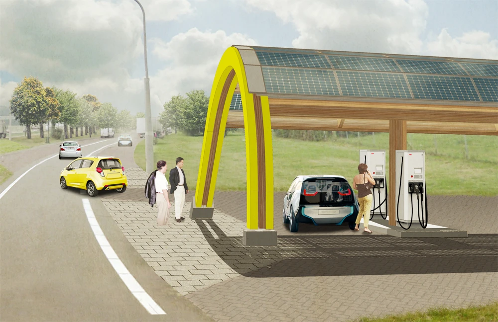 One of the planned EV charging stations