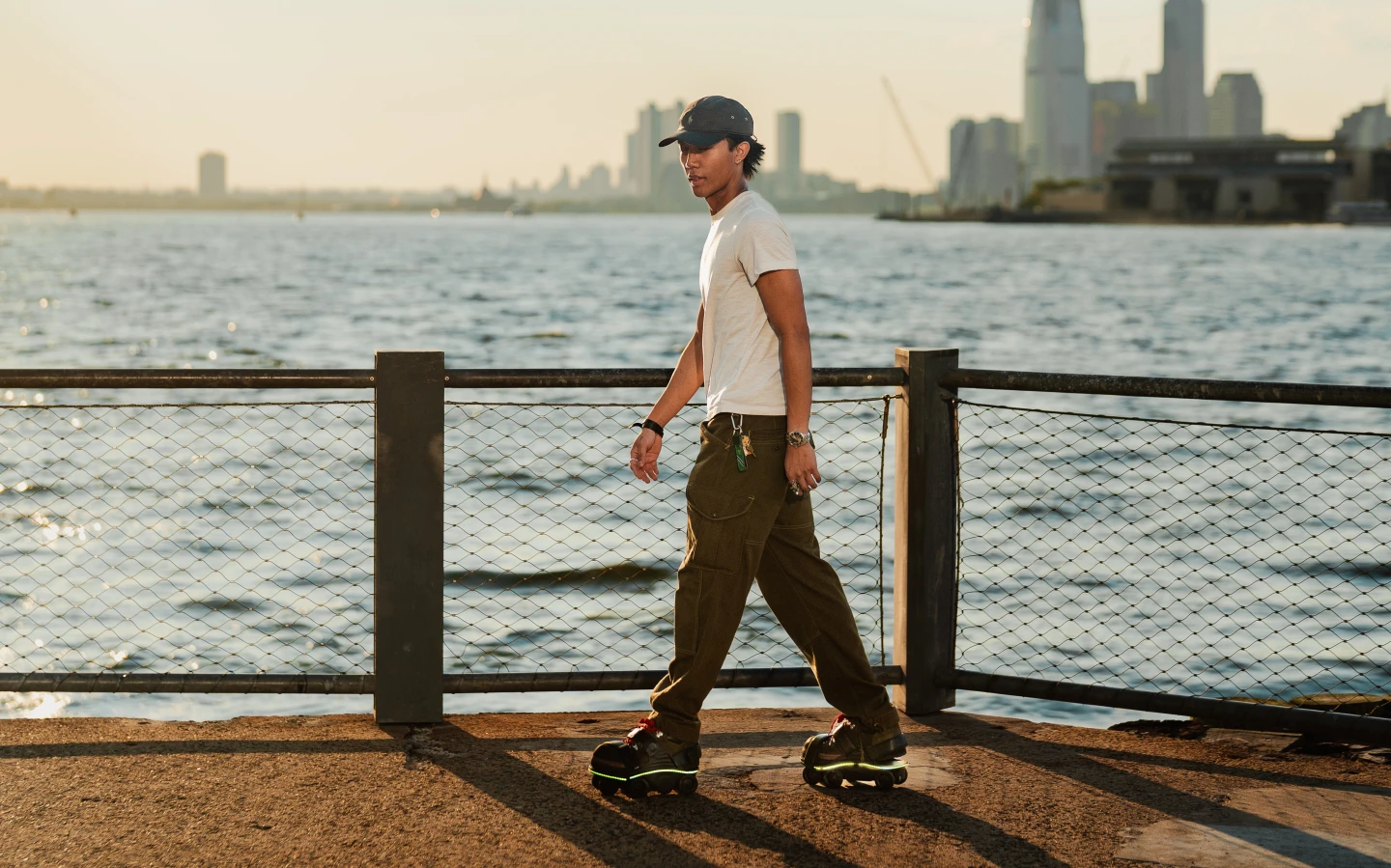 Moonwalker motorized shoes learn your stride