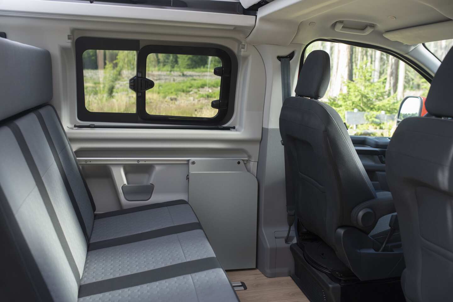 The new Nugget is a five-seater with three-seat rear bench that folds to make room for the second bed