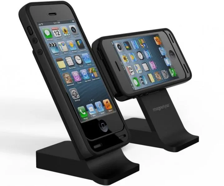 The Magnetyze smartphone-charging system connects the phone to the charger using nothing but magnets