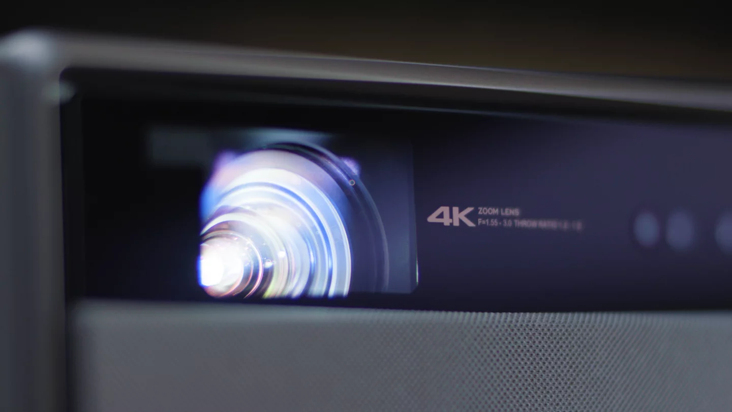 The Horizon Ultra 4K projector's hybrid light source supports 95.5% of the DCI-P3 color gamut, and boasts an average color accuracy of Delta E 1 (many televisions can only manage two or three)