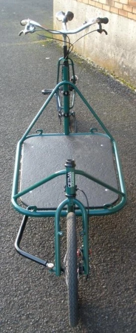 The Cetma bike has a 2 x 3 foot cargo area