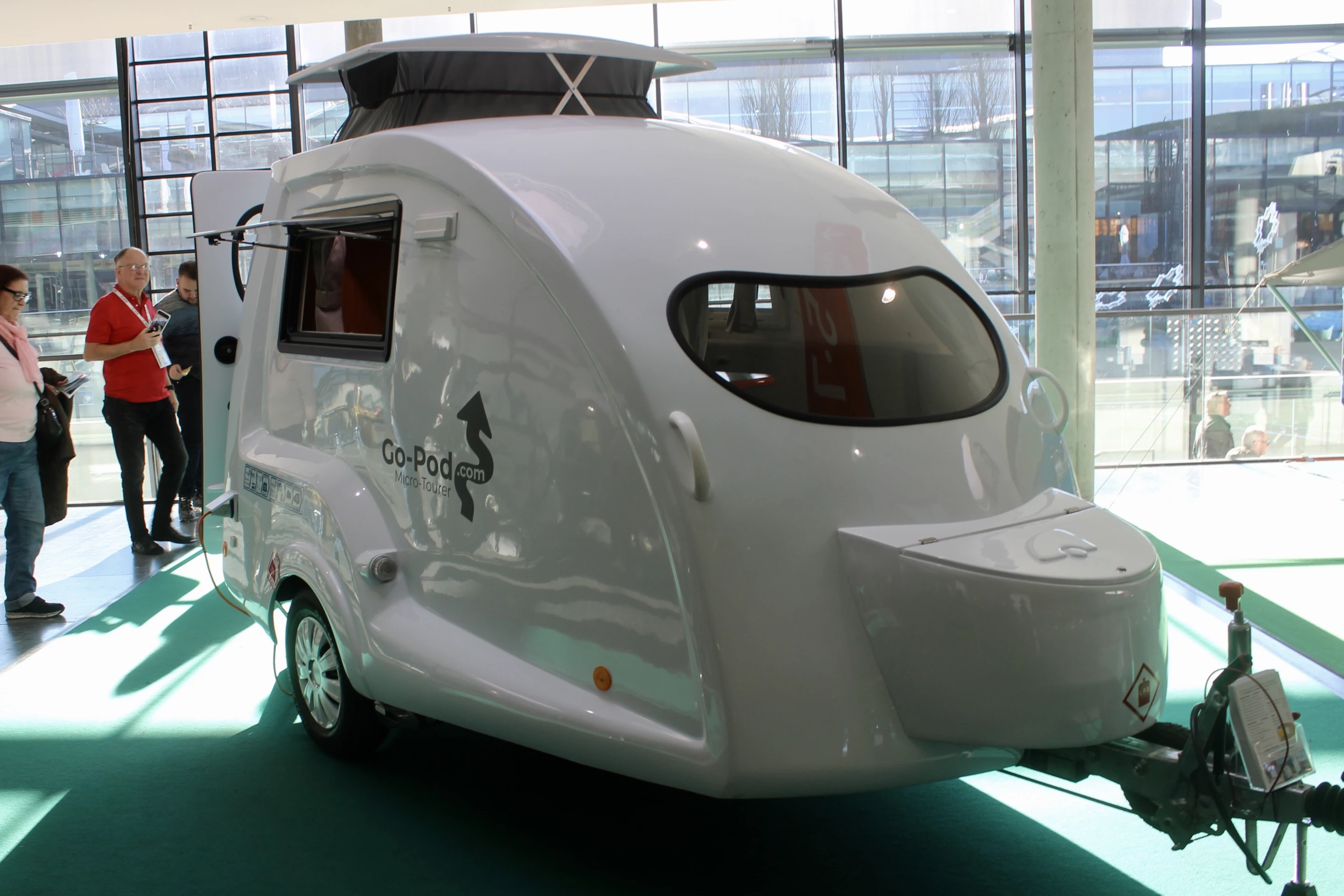 The Go-Pod makes the trip over from the UK