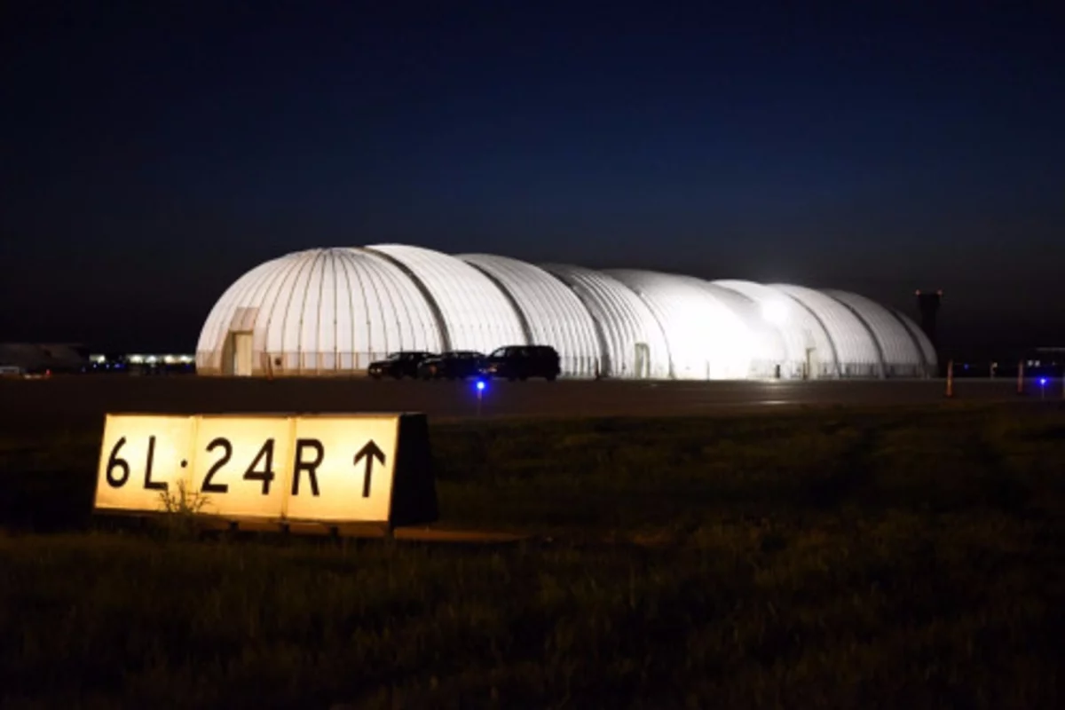 Solar Impulse 2 has been grounded temporarily after its inflatable hangar partially collapsed