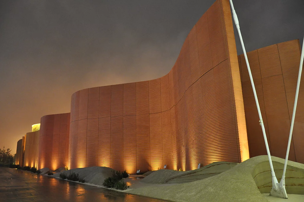 The UAE Pavilion was designed by international architects Foster + Partners