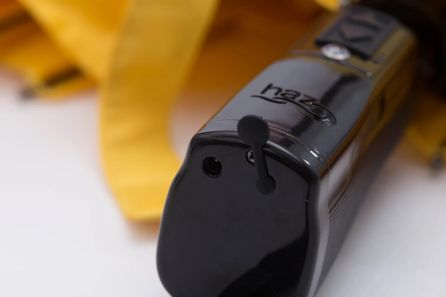 The Haz Umbrella can be put automatically up or down via the push of a button