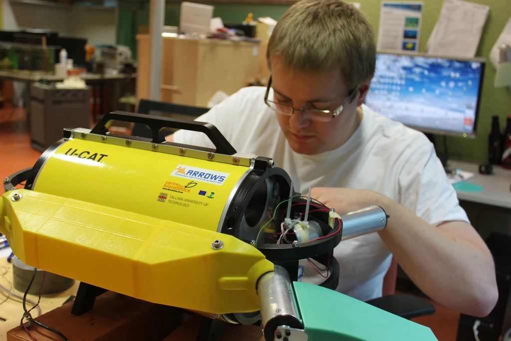 Taavi Salumäe working on the U-CAT