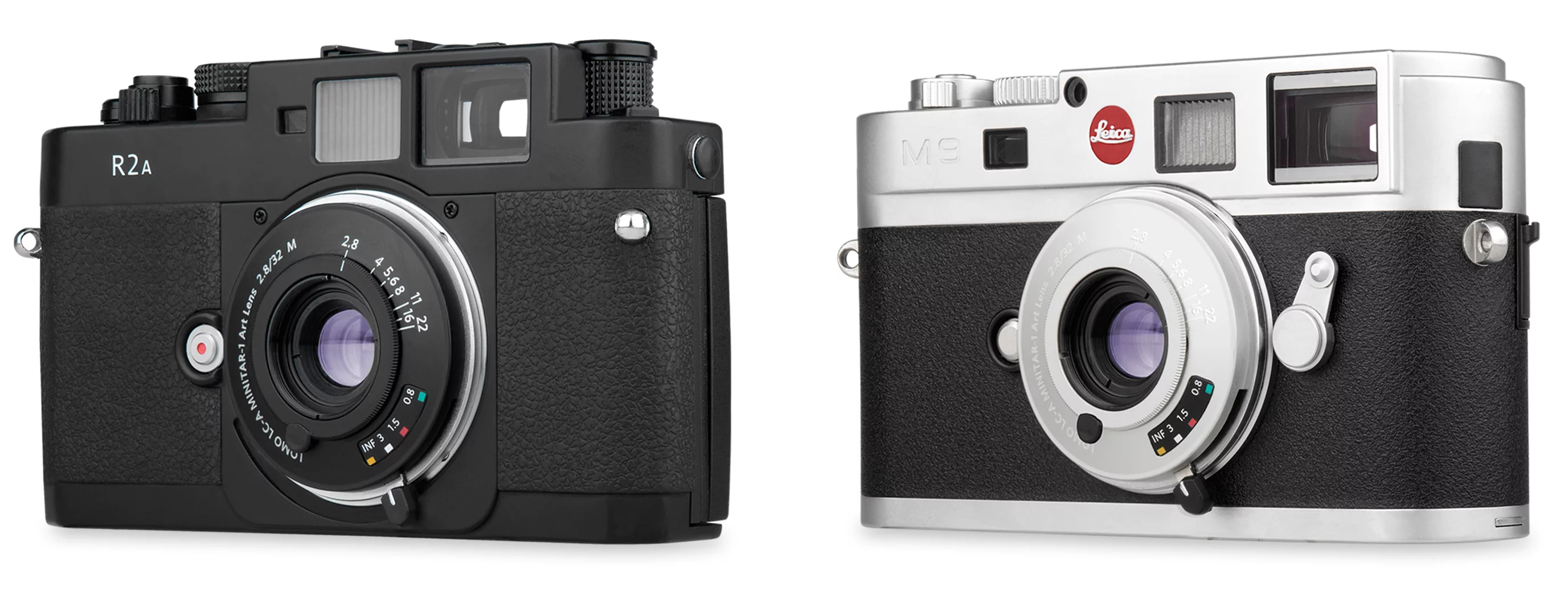 The Lomo LC-A Minitar-1 Art Lens feature a Leica M Mount